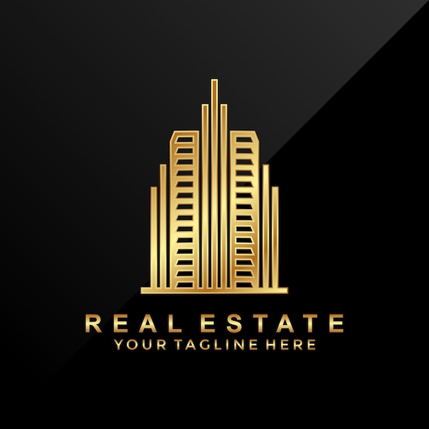 3d luxury real estate logo | Premium Vector