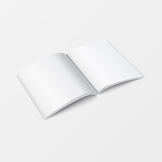Download 3d mockup open book template | Premium Vector