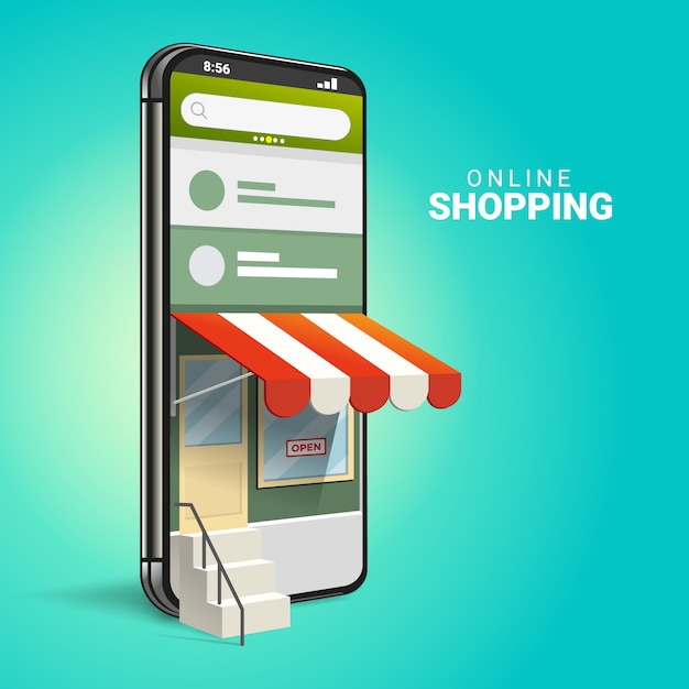 Download Premium Vector | 3d online shopping on websites or mobile ...