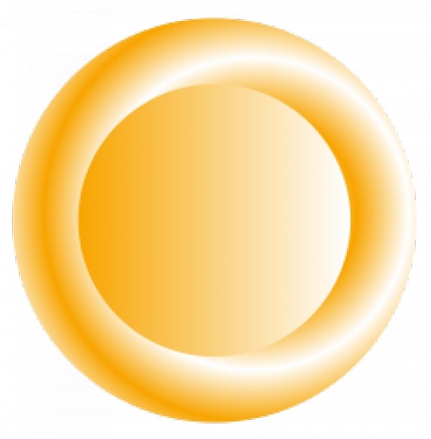 Download 3d orange circular button Vector | Free Download