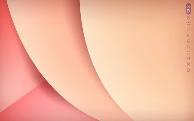 3d pink overlap layer background Premium Vector