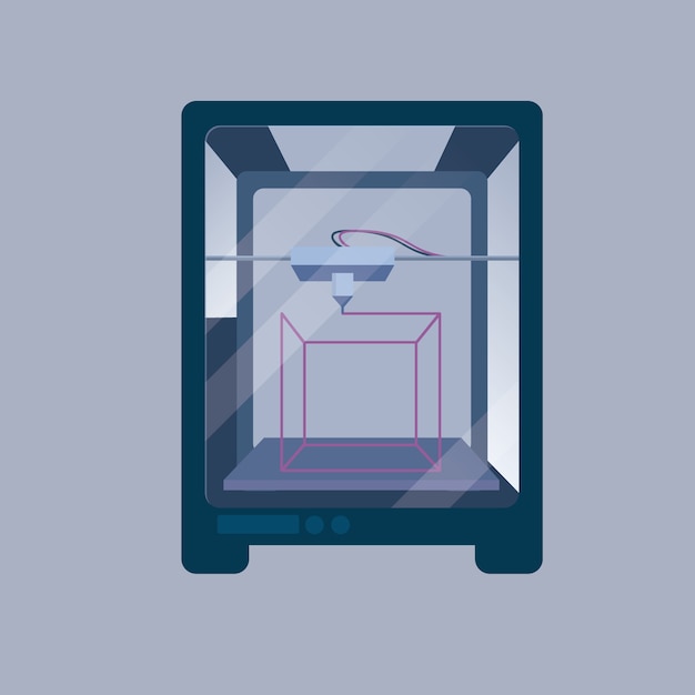 Download 3d printer background | Free Vector