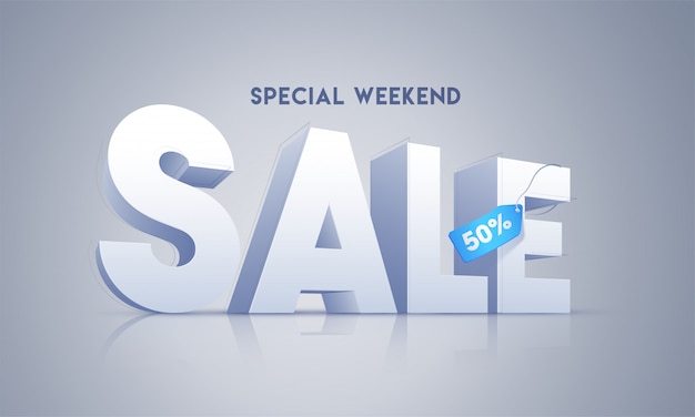 Download Free 3d Sale Text With 50 Discount Tag On Glossy Grey Background For Special Weekend Advertising Banner Design Premium Vector Use our free logo maker to create a logo and build your brand. Put your logo on business cards, promotional products, or your website for brand visibility.