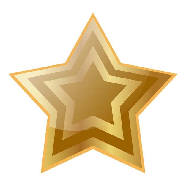 Premium Vector | 3d shiny golden star