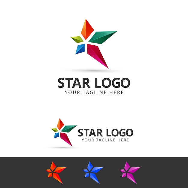 Download Free 3d Star Logo Design Template Premium Vector Use our free logo maker to create a logo and build your brand. Put your logo on business cards, promotional products, or your website for brand visibility.