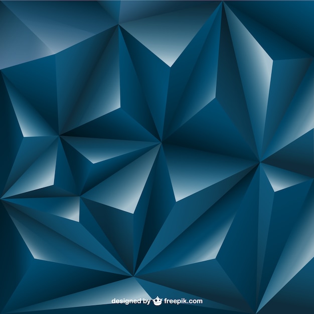 Download Free Vector | 3d triangle background