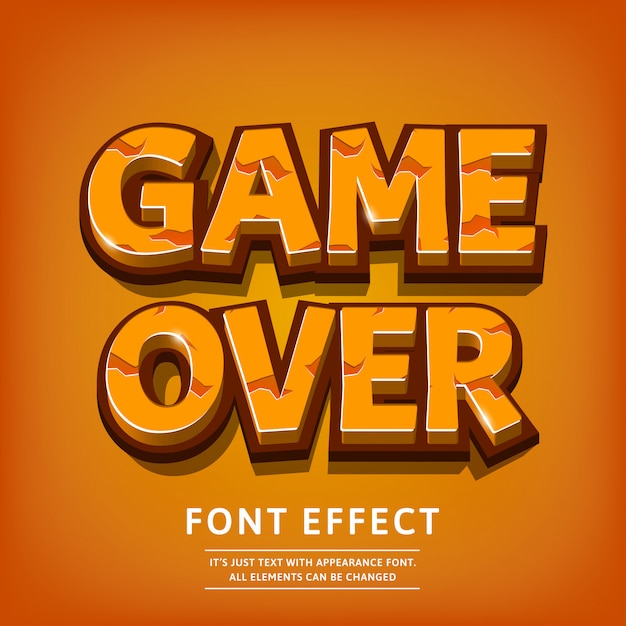 Download 3d typeface game logo title text effect with texture ...