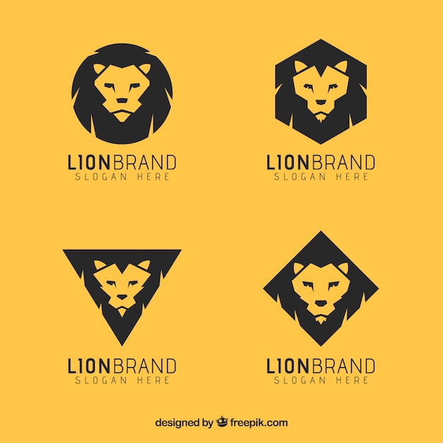 Download Free Download Free 4 Lion Logos Yellow Background Vector Freepik Use our free logo maker to create a logo and build your brand. Put your logo on business cards, promotional products, or your website for brand visibility.