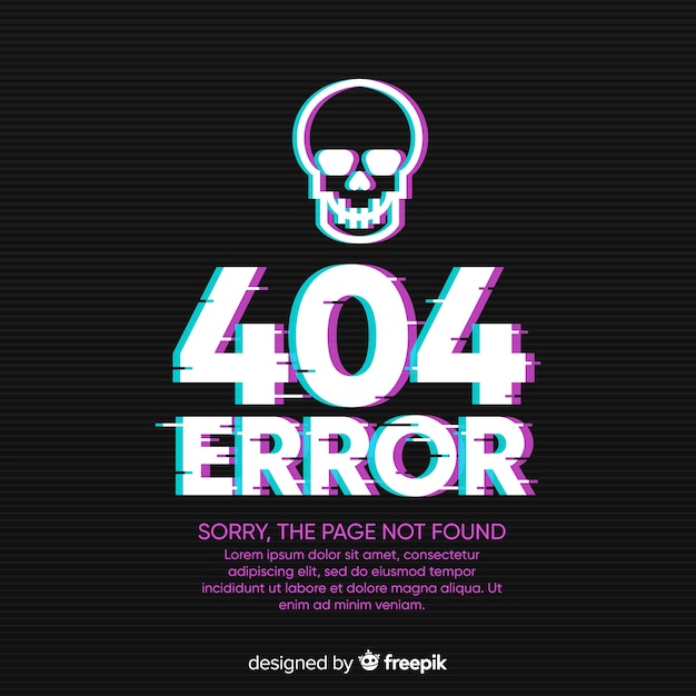 Premium Vector 404 Error Background