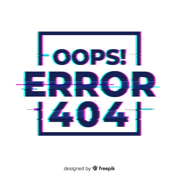 404 error page background Free Vector