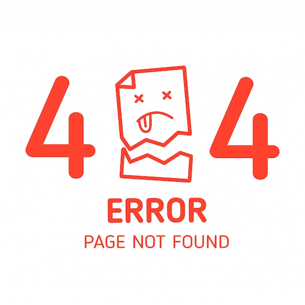 404 error page not found miss paper Premium Vector