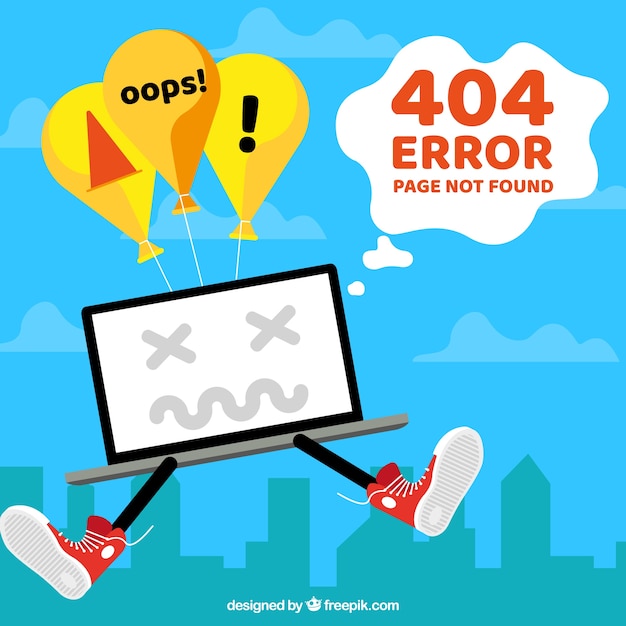 404 error template in flat style Free Vector 404 error template in flat style Free Vector