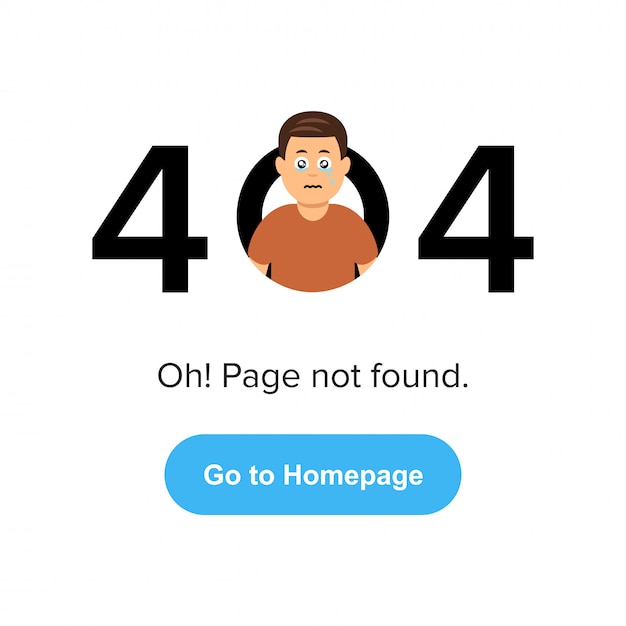 404 error web page. Premium Vector