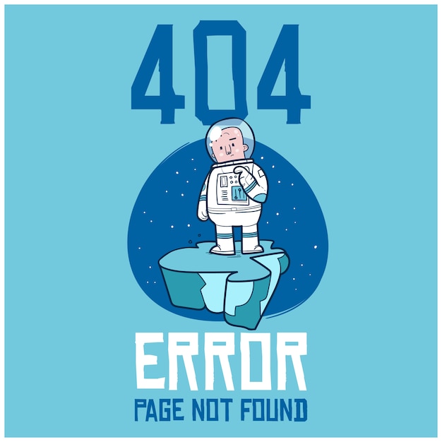 404ページが見つかりませんエラー インターネット接続の問題の手描き落書きイラスト プレミアムベクター