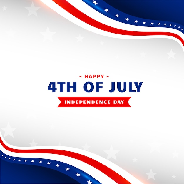 4th of july happy independece day holiday background Free Vector