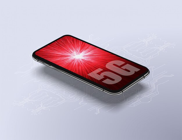 5g new wireless internet wifi connection Premium Vector