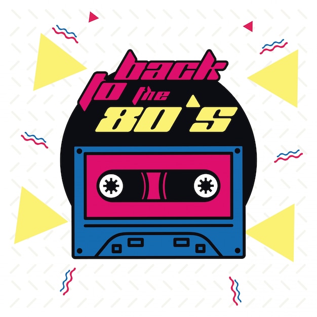 Premium Vector | The 80s design