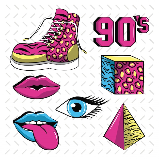 Premium Vector 90s Forever Icons