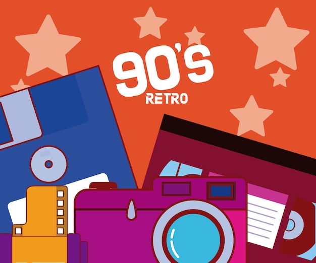 Download 90s retro cartoons Vector | Premium Download