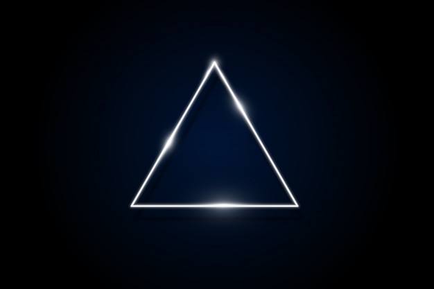 Синий треугольник на прозрачном фоне