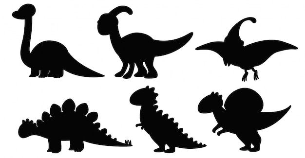 上シルエット 恐竜 かわいい イラスト すべての動物画像