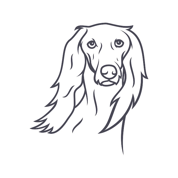 シベリアンハスキー犬 ベクトルロゴ アイコンイラストマスコット