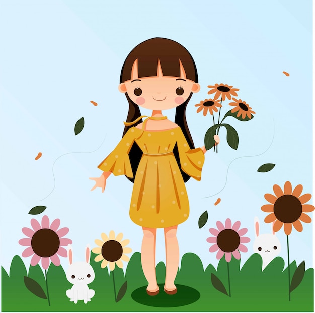 コレクション 抱える 花束 を 持つ イラスト はすとめ