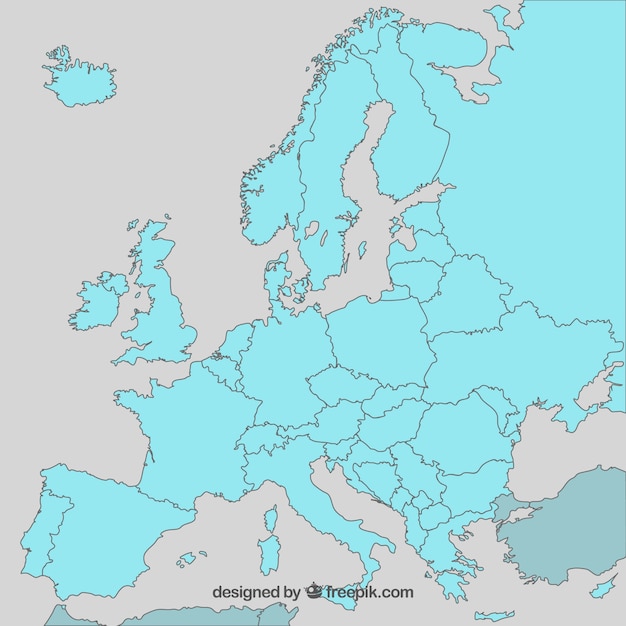 ヨーロッパ地図ベクトル 無料のベクター