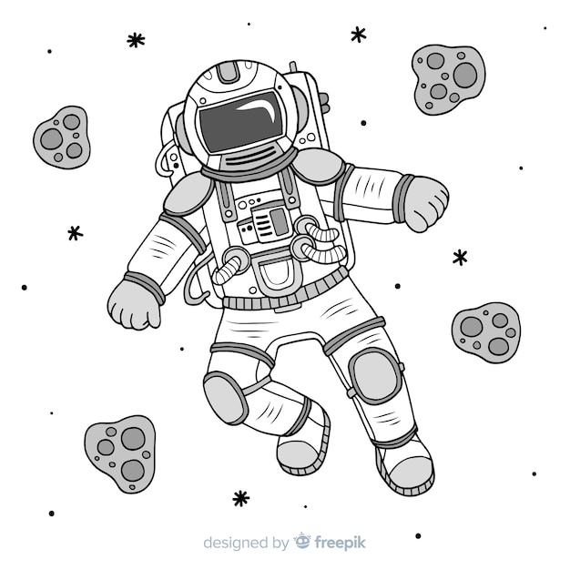 Космонавт поэтапно для детей. Космонавт рисунок для детей. Раскраска космонавт в космосе. Космонавт рисунок карандашом. Контур Космонавта для детей.