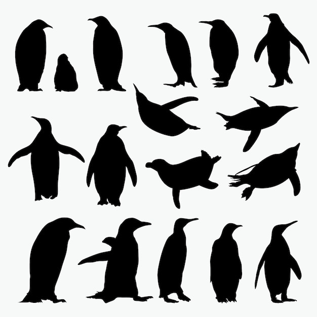 50 素晴らしいシルエット ペンギン イラスト フリー かわいいディズニー画像