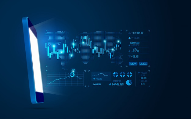 Интернет-трейдинг Premium векторы