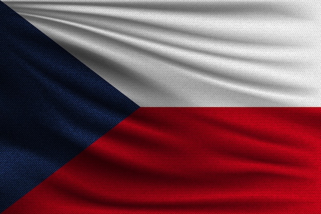 チェコ共和国の国旗 プレミアムベクター