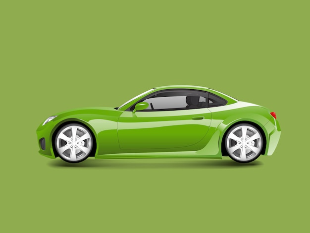 Футаж машины на зеленом фоне
