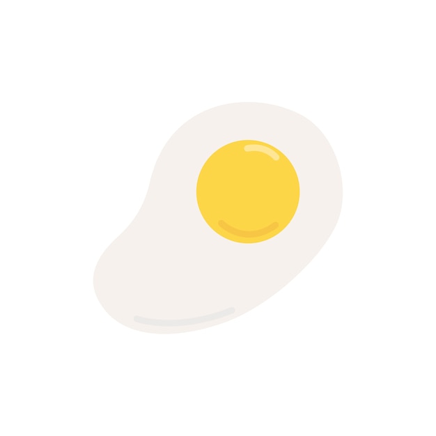 揚げた卵のグラフィックイラスト 無料のベクター