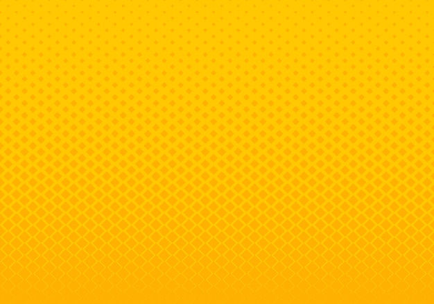 抽象的なグラデーション黄色の正方形のパターンの背景 プレミアムベクター