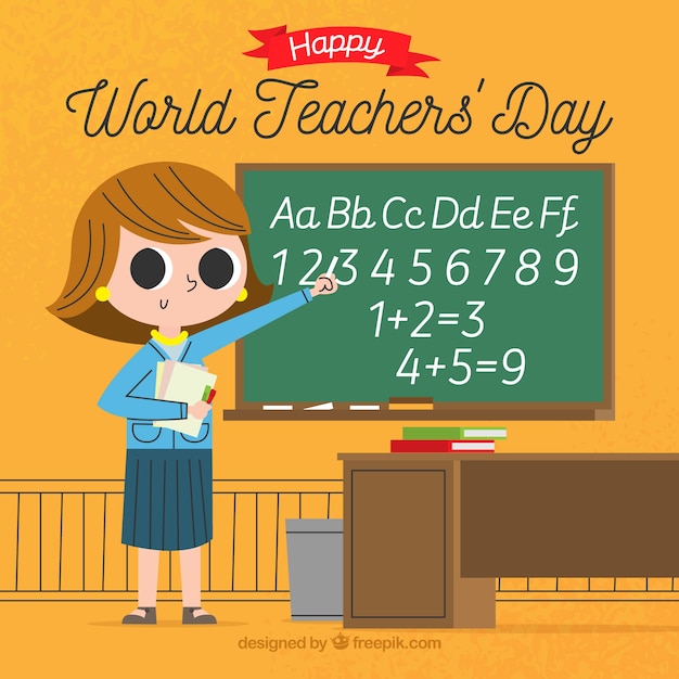A class for world teachers \' day