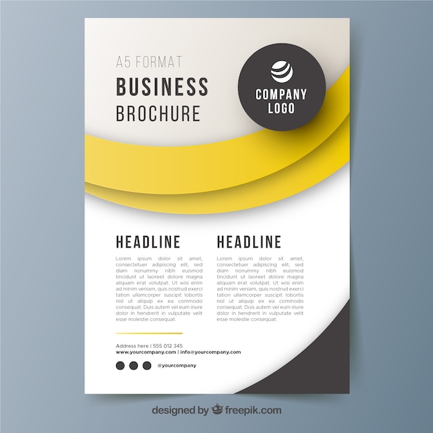 a5-business-brochure-template-free-vector