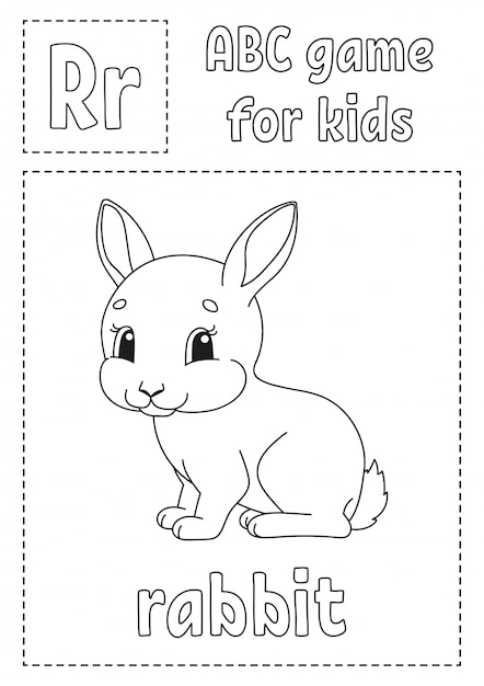 Premium Vector  Abc game for kids. alphabet coloring page.