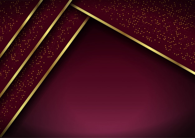 Abstract 3d background with red layers. geometric illustration Premium Vector