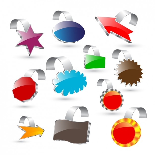 Download Free Vector | Abstract 3d design elements