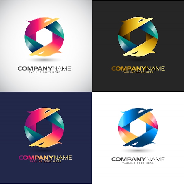 Download Free Abstract 3d Logo Template For Your Company Brand Premium Vector Use our free logo maker to create a logo and build your brand. Put your logo on business cards, promotional products, or your website for brand visibility.