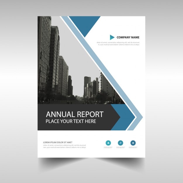 Download Abstract annual report brochure template Vector | Free Download