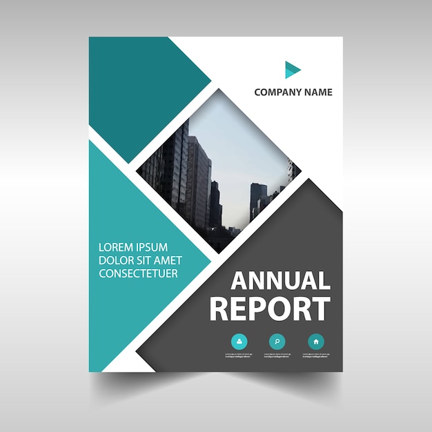 Free Vector | Abstract annual report cover