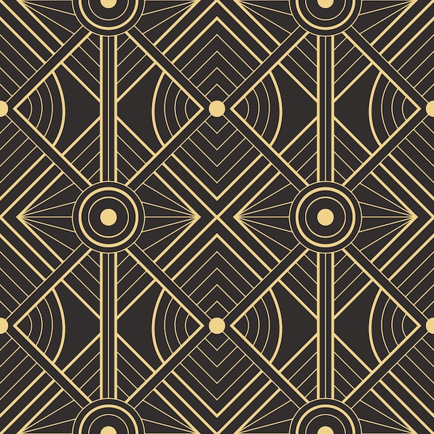 Premium Vector | Abstract art deco seamless modern tiles pattern