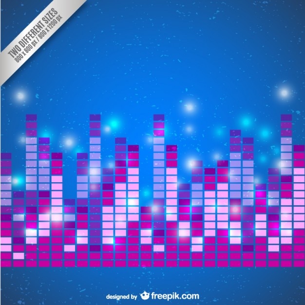 Abstract audio bars Vector | Free Download