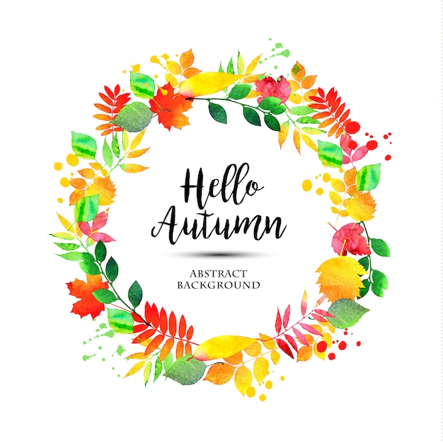 Free Vector Abstract Autumn Illustration