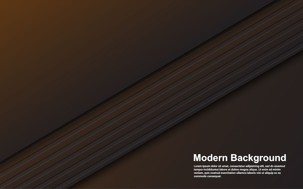 Premium Vector | Abstract background black and brown color modern design