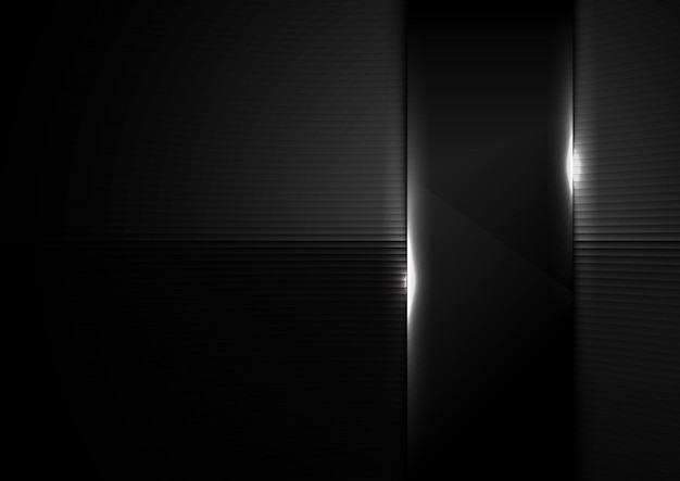 Abstract background black glass glossy | Premium Vector