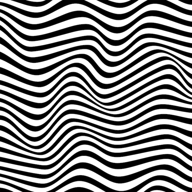 Abstract background in black and white with wavy lines ...