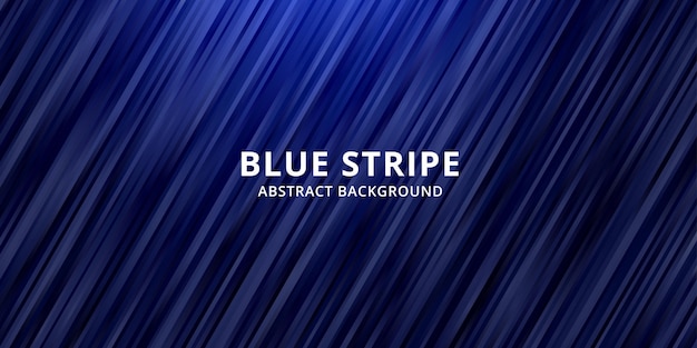 抽象的な背景が青のグラデーションの色 ストライプライン壁紙 プレミアムベクター